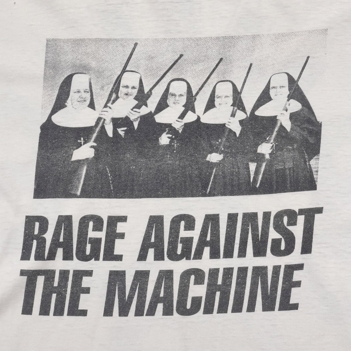 RAGE AGAINST THE MACHINE NUNS & GUNS LS WHITE L RAGE AGAINST THE MACHINE NUNS & GUNS LS WHITE L