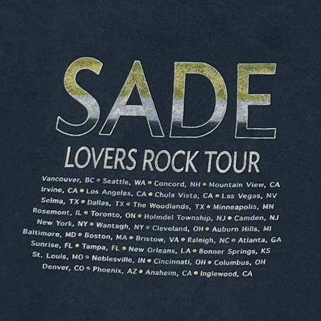 SADE LOVERS ROCK TOUR BRAVADO MEDIUM 2761