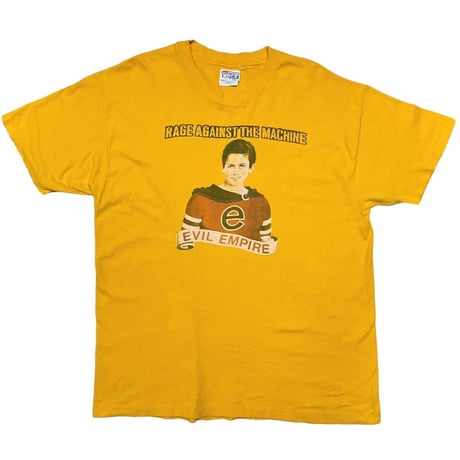 RAGE AGAINST THE MACHINE EVIL EMPIRE APRIL 16 EPIC YELLOW HANES XL 2273