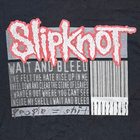 Slipknot WAIT AND BLEED BARCODE FRUIT OF THE LOOM LARGE 5219