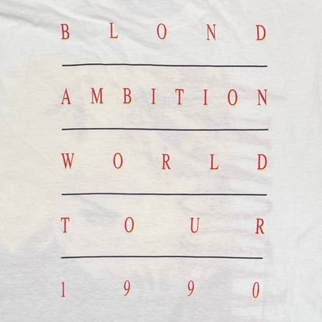 MADONNA BLOND AMBITION WORLD TOUR 1990 WHITE FITS LARGE 3788