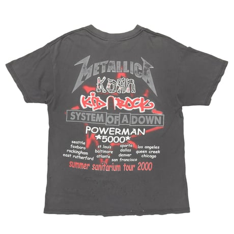 METALLICA PUSHEAD YING YANG SKULL SUMMER SANITARIUM TOUR 2000 BOOTLEG GILDAN LARGE 6731