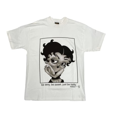 BETTY BOOP CALVIN KLEIN PARODY BE SEXY . BE SWEET . JUST BE BETTY 1997 CHANGES LARGE WHITE 9446