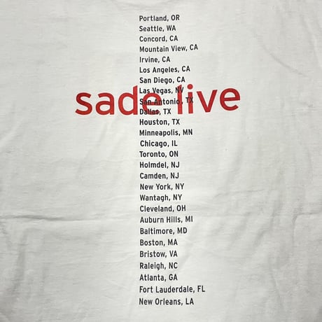 SADE LOVERS ROCK TOUR 2001 WHITE ALSTYLE 2XL 4122