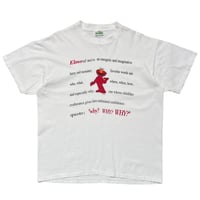 [MORE SALE] SESAME STREET ELMO WHY? WHY? WHY? WHITE FITS XL 0650