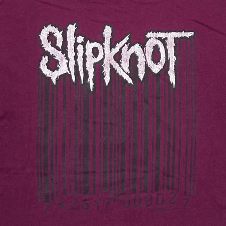Slipknot 1999 BARCODE BURGUNDY TULTEX LARGE 4853