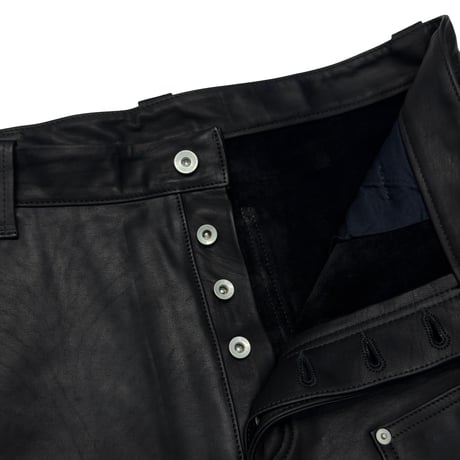 greatLAnd ORIGINAL BADBOY HORSE LEATHER SHORTS BLACK