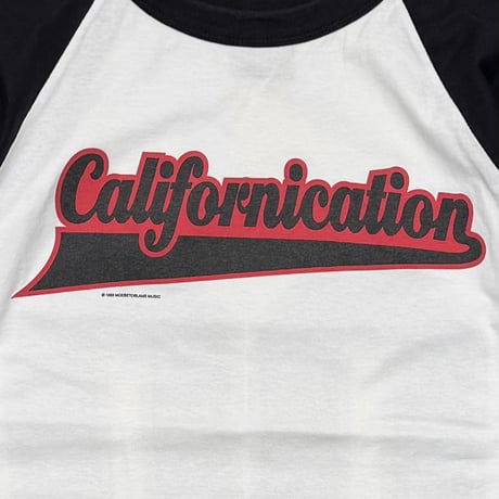 RED HOT CHILI PEPPERS 1999 CALIFORNICATION RAGLAN BACK NUMBERING 00 GIANT LARGE 5067