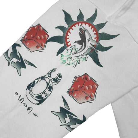 DENNIS RODMAN TATTOO LS DEAD STOCK WHITE XL