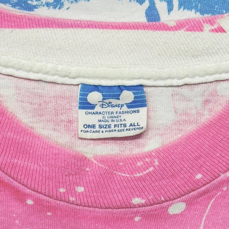 DISNEY VINTAGE MICKEY MOUSE BORDER OVP WHITE BLUE PINK OSFA FITS LARGE 4851