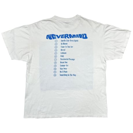 NIRVANA 1992 NEVERMIND WHITE BACKSTAGE PASS HANES XL 8429