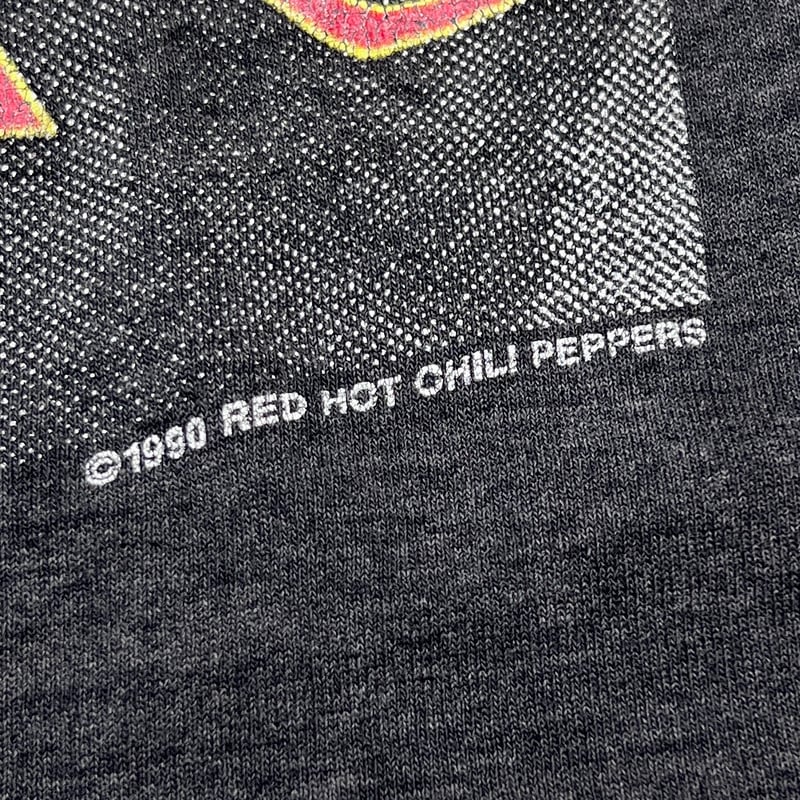 RED HOT CHILI PEPPERS 1990 CURVING LOGO MONOCHR