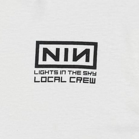 NINE INCH NAILS LIGHTS IN THE SKY LOCAL CREW WHITE ANVIL XL 8586