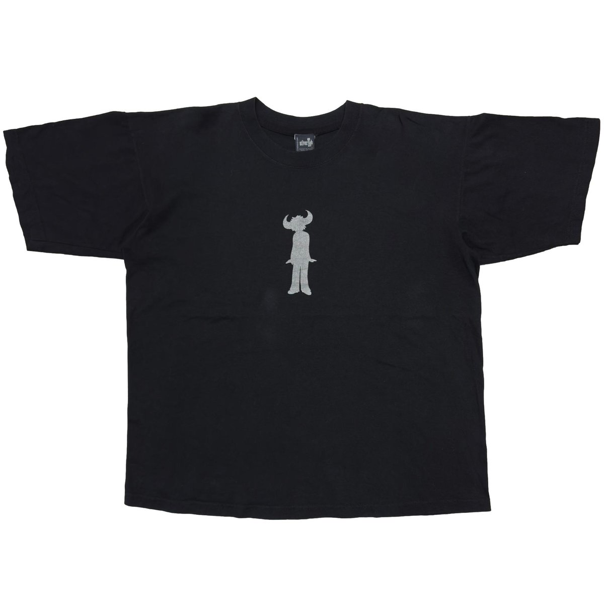 90s Levis Silvertab jamiroquai 黒 Tシャツ 90's Levi's SilverTab ''ジャミロクワイ'' 袖プリント入り T