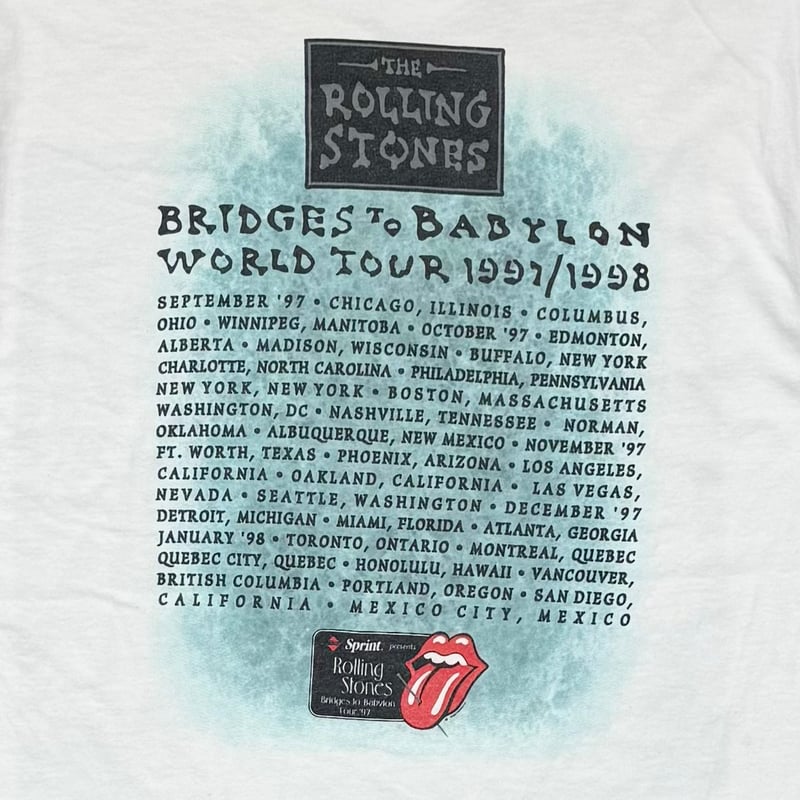 THE ROLLING STONES BRIDGES TO BABYLON 1997 WHIT