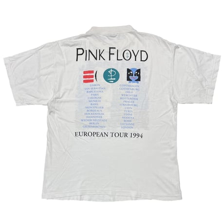 PINK FLOYD DIVITION BELL EUROPEAN TOUR 1994 WHITE BROCKUM XL 5554
