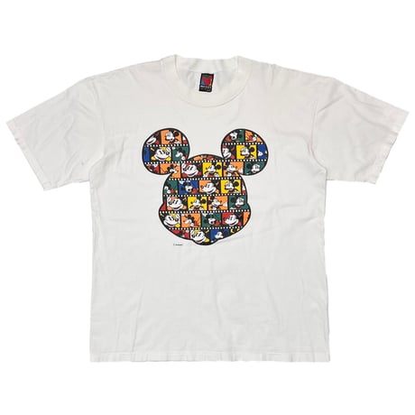 DISNEY VINTAGE MICKEY MOUSE FILM SILHOUETTE WHITE L/XL 8312