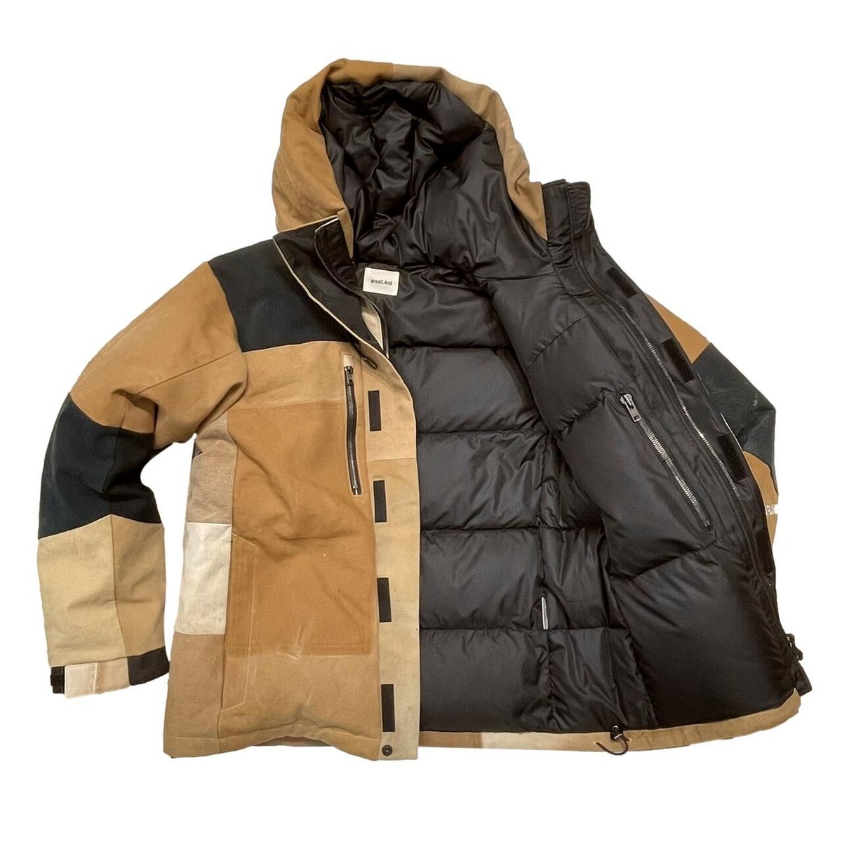 ダウンジャケット greatLAnd  DOWN JACKET greatLAnd ORIGINAL GREATMAN DOWN JACKET XL E |