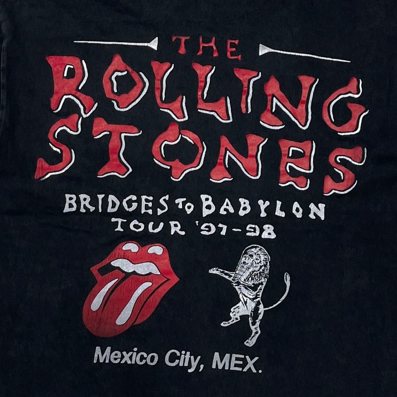 THE ROLLING STONES EMBROIDERY LION BRIDGES TO B