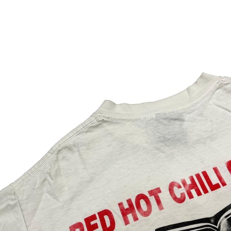 RED HOT CHILI PEPPERS 1991 DOUBLE SIDE Aztec WHITE GIANT BY TEE JAYS XL 3649