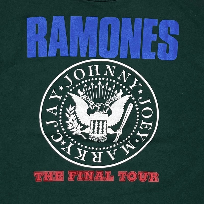 RAMONES THE FINAL TOUR HEY HO LET'S GO GREEN an