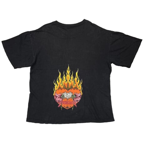 METALLICA PUSHEAD 1994 FLAMING FLOWER SKULL FITS XL 6534