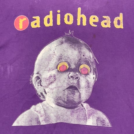 radiohead 1993 pablo HONEY TOUR PURPLE ANVIL XL 1212