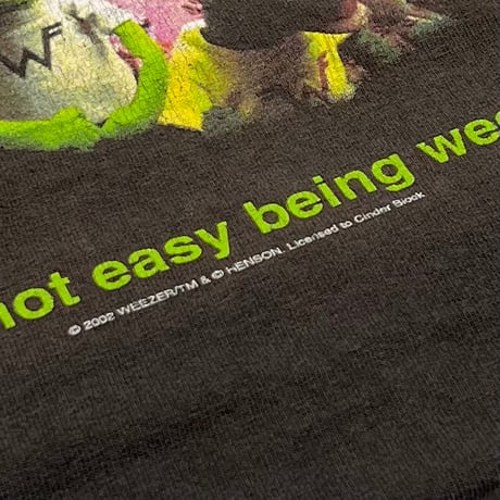 WEEZER 2002 KERMIT IT'S NOT EASY BEING WEEZ CINDER BLOCK FITS LARGE 5339