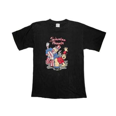 SADDAM FUSSEIN  50 YEARS BIKE WEEK 1991 DAYTONA BEACH TEE LARGE 1722