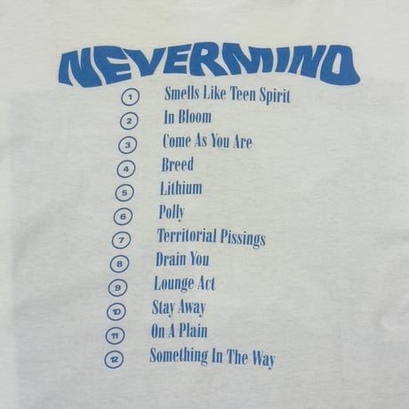 NIRVANA NEVERMIND BACKSTAGE PASS HANES XL 8676
