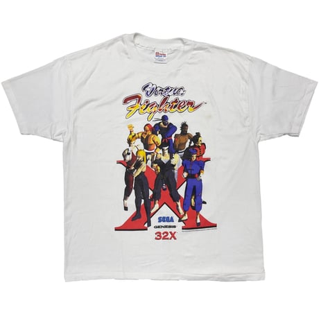 VIRTUA FIGHTER 1995 CHARACTAR PROMO WHITE HANES XL 0582