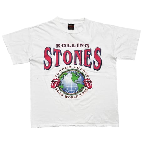 THE ROLLING STONES 94/95 WORLD TOUR WHITE BROCKUM LARGE 6655