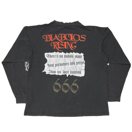 DIABOLOS RISING 666 LOGO LS BLACK LARGE 3344