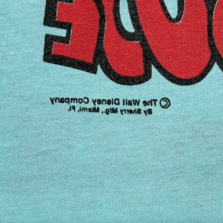 DISNEY VINTAGE MICKEY MOUSE Florida LINK PRINT L.BLUE XL 7542