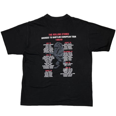 ROLLING STONES BRIDGES TO BABYLON EUROPEAN TOUR 1988/99 BLUE THUNDER MEDIUM FITS XL 4431