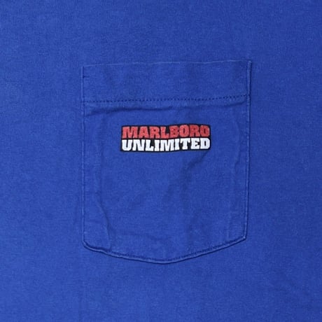 Marlboro UNLIMITED COYOTE POCKET TEE BLUE OSFA FITS XL 7052