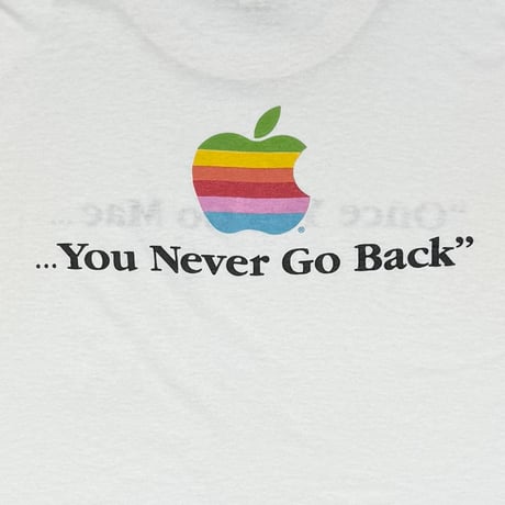 Apple ONCE YOU GO MAC WHITE BELTON LARGE 6688