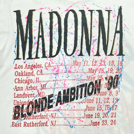 MADONNA BLOND AMBITION '90 WHITE FITS LARGE 3821