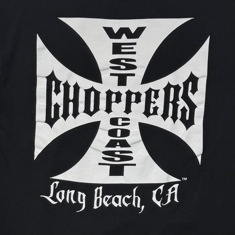 WEST COAST CHOPPERS IRON CROSS LS BLACK LARGE 8607