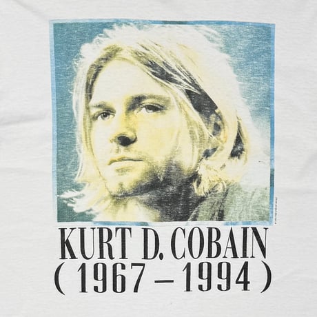 NIRVANA KURT COBAIN MEMORIAL ADULT WHITE FITS XL 1494
