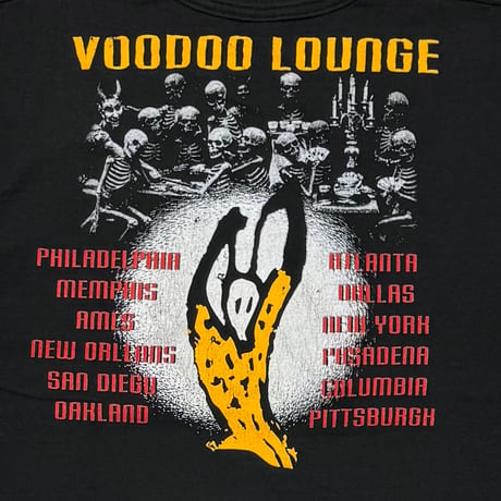 THE ROLLING STONES SPIKE TONGUE TOUR 1994 VOODOO LOUNGE BOOTLEG BLACK XL 9414