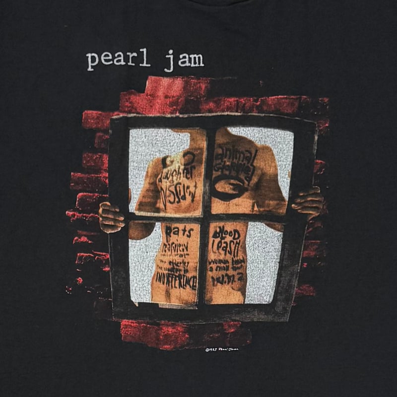 PEARL JAM WINDOW PAIN FRUIT OF THE LOOM XL 0586