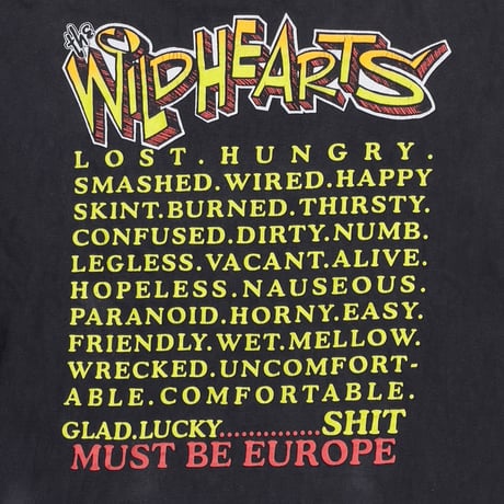 WILD HEARTS 1994 MUST BE EUROPE LS XL 1286
