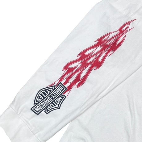 HARLEY DAVIDOSN ARM FRAME POCKET TEE WHITE 2011 LS FITS XL 2739