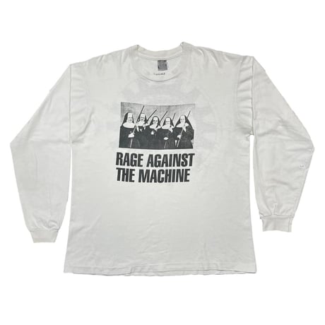 RAGE AGAINST THE MACHINE 1997 NUNS AND GUNS LS TEE SCREEN STARS FITS XL 0439