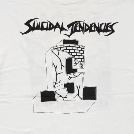 SUICIDAL TENDENCIES WON'T FALL IN LOVE TODAY WHITE HANES LARGE 4915
