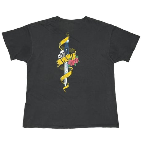 GUNS N' ROSES 1990 SKULL GUN HEART BROCKUM XL 2444