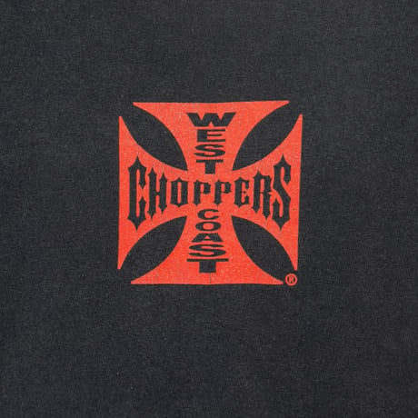 WEST COAST CHOPPERS IRON CROSS AUSTIN TEXAS BLACK x RED FITS XL 3651