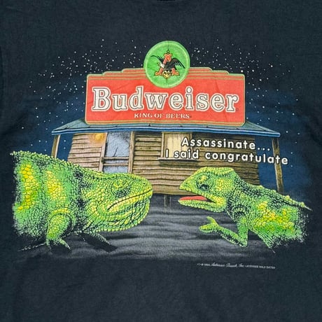 Budweiser 1998 LIZARD Assassinate I said congratulate ANVIL MEDIUM 4002