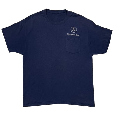 MERCEDES-BENZ LOGO POCKET TEE NAVY FITS LARGE 2997